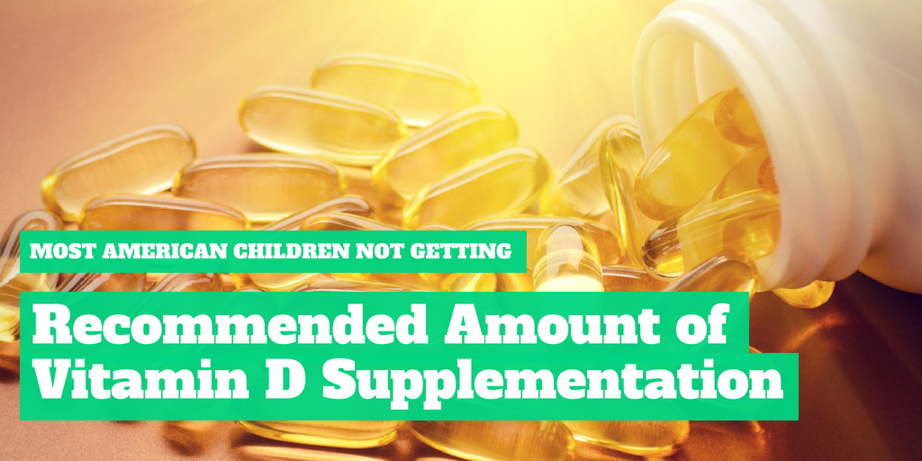 Most American Children Not Getting Recommended Amount of Vitamin D Supplementation