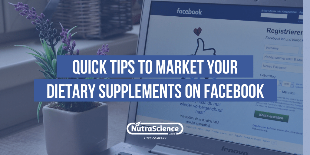 Quick Tips to Market Your Dietary Supplements on Facebook